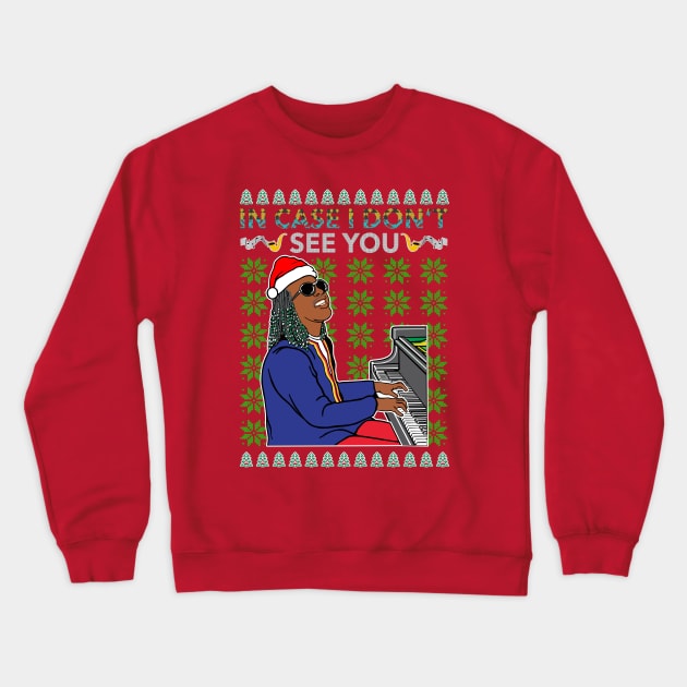 Stevie Wonder style ugly christ Crewneck Sweatshirt by gidpickywo